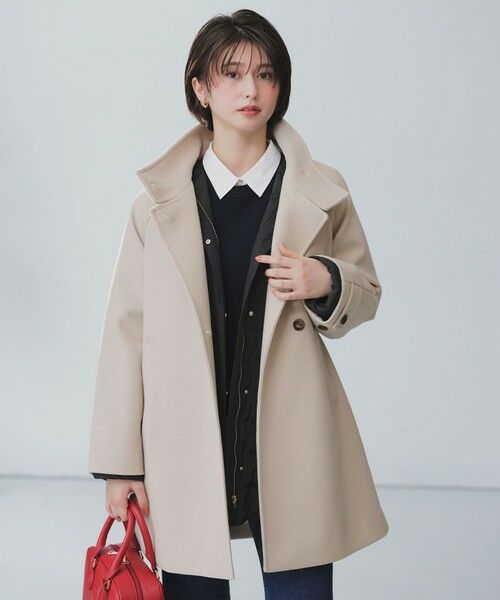ANY SIS / エニィスィス その他アウター | ウールライクスタンドカラー ミドルコート | 詳細4