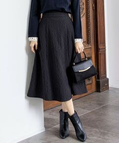 ANY SIS / エニィスィス ミニ・ひざ丈スカート | ジャカードフレア スカート