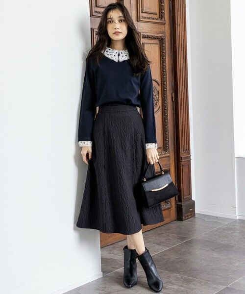 ANY SIS / エニィスィス ミニ・ひざ丈スカート | ジャカードフレア スカート | 詳細4