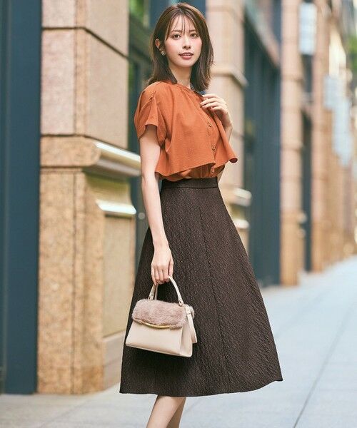 ANY SIS / エニィスィス ミニ・ひざ丈スカート | ジャカードフレア スカート | 詳細14