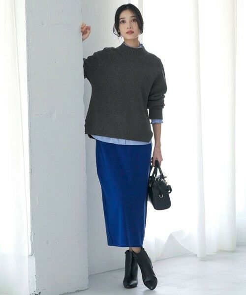 ANY SIS / エニィスィス ミニ・ひざ丈スカート | CICA加工 ニット タイト スカート | 詳細15