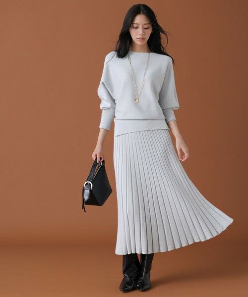 ANY SIS / エニィスィス ミニ・ひざ丈スカート | CICA加工 ニット フレア スカート | 詳細1