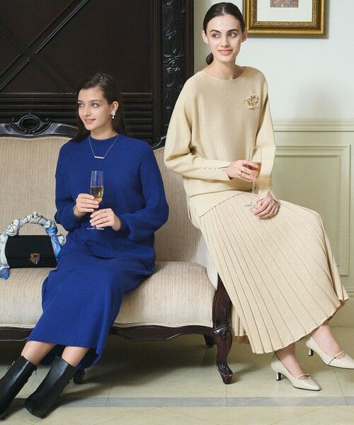 ANY SIS / エニィスィス ミニ・ひざ丈スカート | CICA加工 ニット フレア スカート | 詳細12