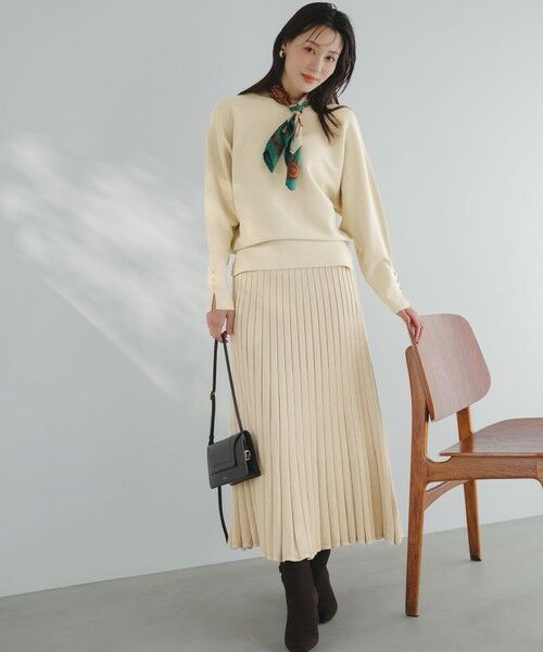 ANY SIS / エニィスィス ミニ・ひざ丈スカート | CICA加工 ニット フレア スカート | 詳細8