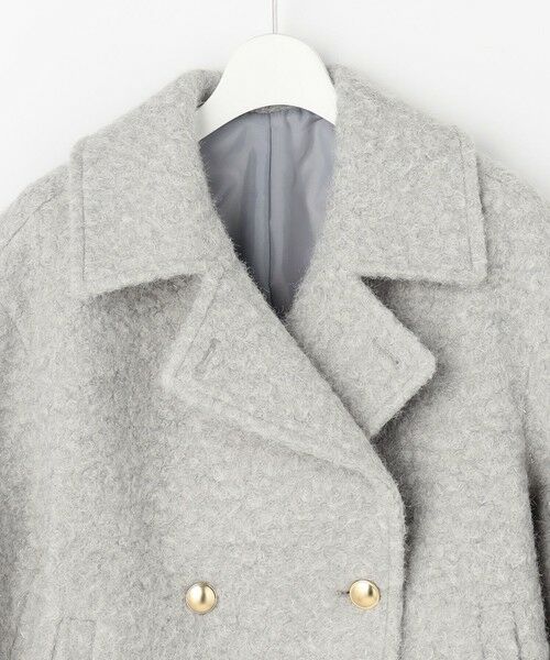 ANY SIS / エニィスィス ピーコート | 【2WAY】ブークレーシャギーラメ アウター | 詳細9