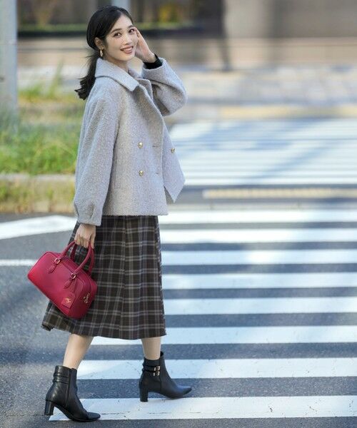 ANY SIS / エニィスィス ピーコート | 【2WAY】ブークレーシャギーラメ アウター | 詳細5