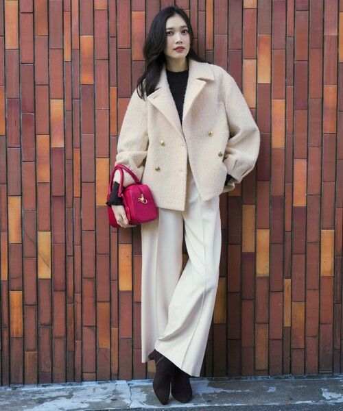 ANY SIS / エニィスィス ピーコート | 【2WAY】ブークレーシャギーラメ アウター | 詳細18