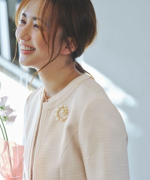 ANY SIS / エニィスィス ノーカラージャケット | リップルボーダーストレッチ ジャケット | 詳細16