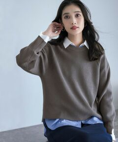 ANY SIS / エニィスィス ニット・セーター | ニットレイヤード シャツ ツインセット