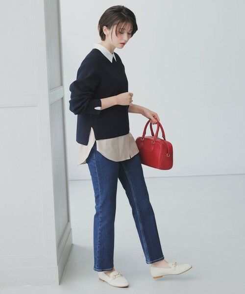 ANY SIS / エニィスィス ニット・セーター | ニットレイヤード シャツ ツインセット | 詳細27