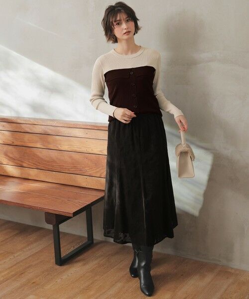 ANY SIS / エニィスィス ニット・セーター | ビスチェ風 長袖 ニット | 詳細6