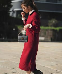 ANY SIS / エニィスィス ミニ丈・ひざ丈ワンピース | Airニット ワンピース