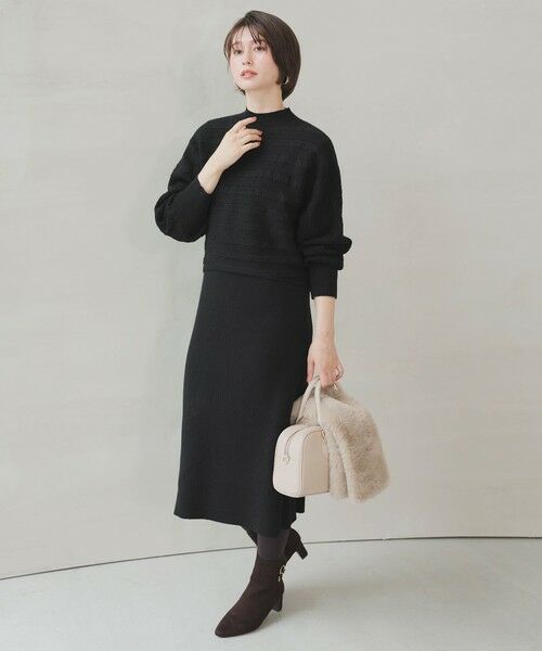 ANY SIS / エニィスィス ミニ丈・ひざ丈ワンピース | 【2SET】ニット ボレロ × ワンピース セット | 詳細9