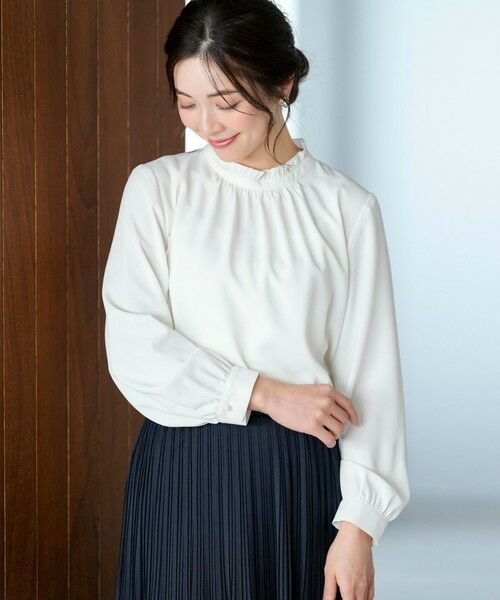 ANY SIS / エニィスィス シャツ・ブラウス | フリルネックスタンド ブラウス | 詳細1