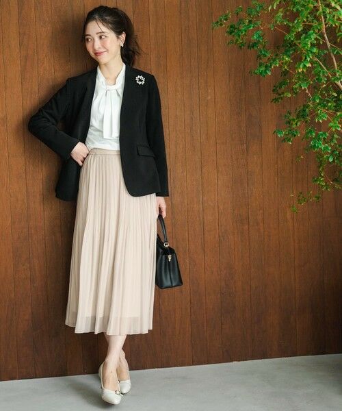 ANY SIS / エニィスィス ノーカラージャケット | セレモニーダブルクロス カラーレス ジャケット | 詳細2