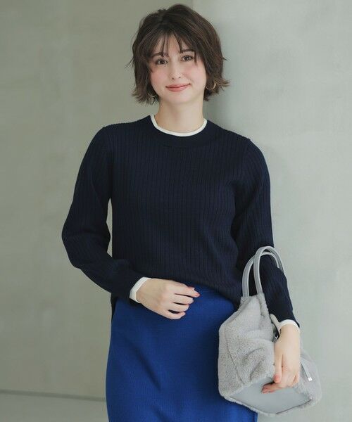 ANY SIS / エニィスィス ニット・セーター | 【WEB・一部店舗限定】ダブルカラー ニット | 詳細1