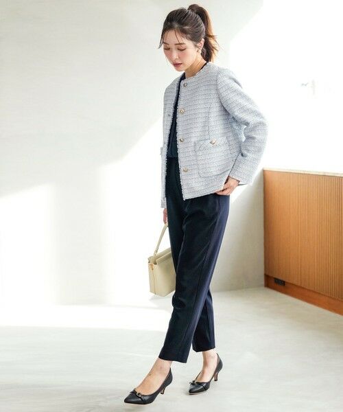 ANY SIS / エニィスィス その他パンツ | 【セットアップ対応】セレモニーダブルクロス テーパードパンツ | 詳細8