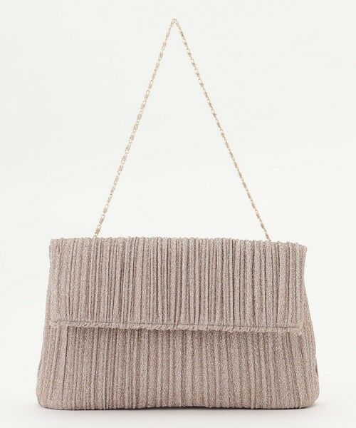 ANY SIS / エニィスィス ショルダーバッグ | 【2WAY】シャイニープリーツ バッグ（シャンパン）