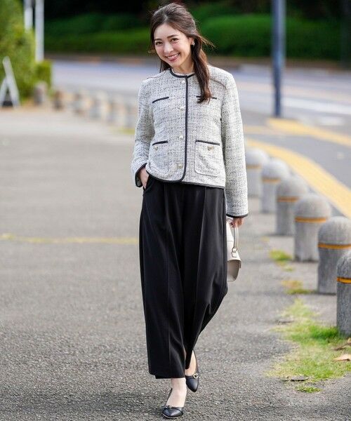 ANY SIS / エニィスィス ノーカラージャケット | ネップツイード ジャケット | 詳細15