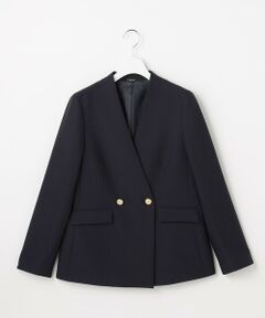 ANY SIS / エニィスィス ノーカラージャケット | 褒めらレディストレッチ カラーレス ジャケット