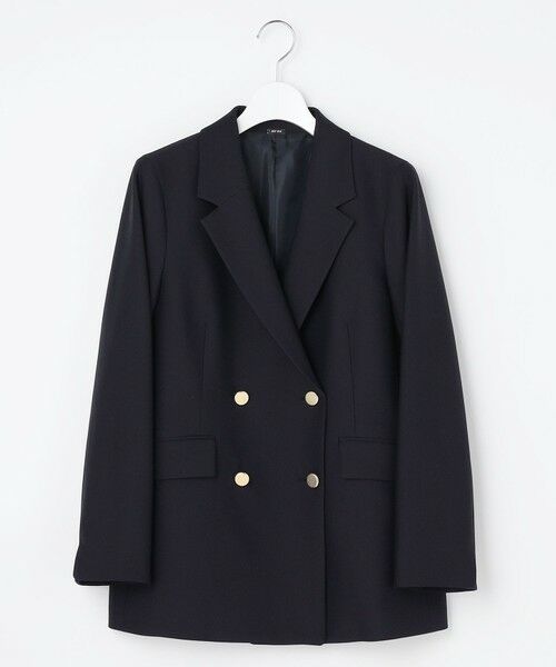 ANY SIS / エニィスィス テーラードジャケット | 褒めらレディストレッチ テーラード ジャケット（ネイビー）