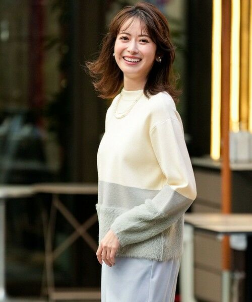 ANY SIS / エニィスィス ニット・セーター | フェザーブロッキング ニット | 詳細12