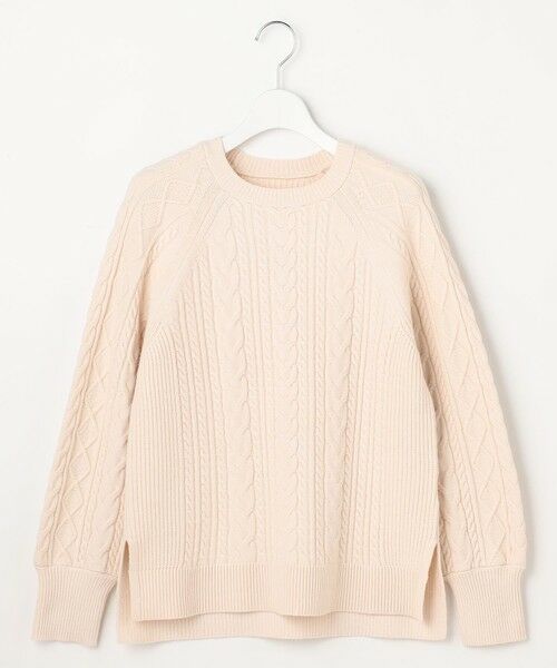 ANY SIS / エニィスィス ニット・セーター | ケーブル ニット プルオーバー（アイボリー）