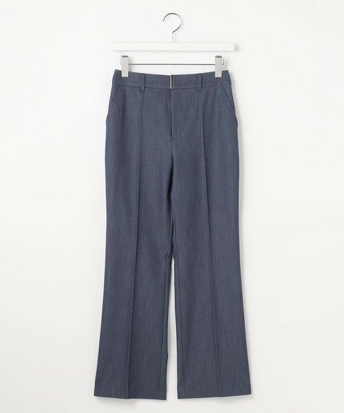 ANY SIS / エニィスィス その他パンツ | 褒めらレディストレッチ セミフレア テーパードパンツ（ネイビーシャンブレー）