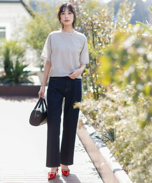 ANY SIS / エニィスィス デニムパンツ | センタープレスセミフレア デニム | 詳細23