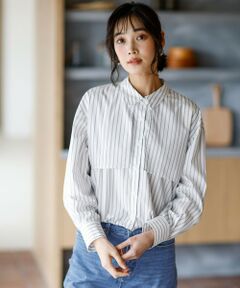 ANY SIS / エニィスィス シャツ・ブラウス | クロップドヨークハオリ シャツ