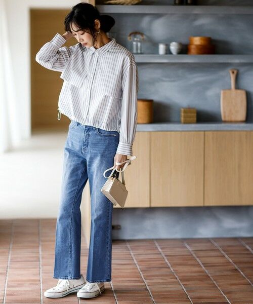 ANY SIS / エニィスィス シャツ・ブラウス | クロップドヨークハオリ シャツ | 詳細3