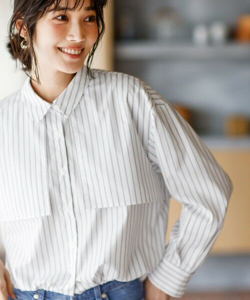 ANY SIS / エニィスィス シャツ・ブラウス | クロップドヨークハオリ シャツ | 詳細1