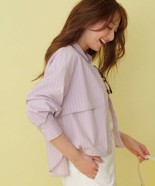 ANY SIS / エニィスィス シャツ・ブラウス | クロップドヨークハオリ シャツ | 詳細8