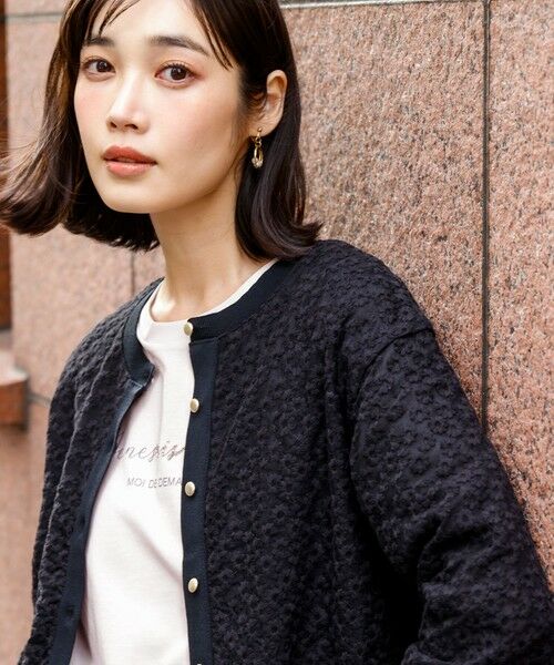 ANY SIS / エニィスィス カーディガン・ボレロ | レーシー ニット ブルゾン | 詳細9