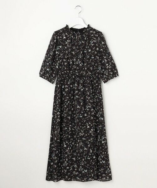 ANY SIS / エニィスィス ロング・マキシ丈ワンピース | シアーシャーリング ワンピース（ブラック系）