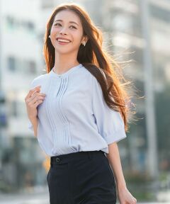 ANY SIS / エニィスィス シャツ・ブラウス | バンドカラーフロントタック ブラウス