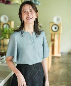 ANY SIS / エニィスィス シャツ・ブラウス | スムージーポリエステル スキッパー ブラウス