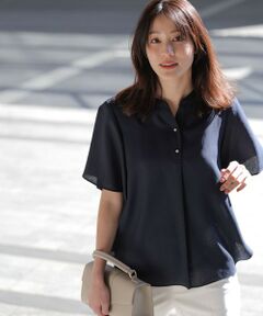 ANY SIS / エニィスィス シャツ・ブラウス | スムージーポリエステル スキッパー ブラウス