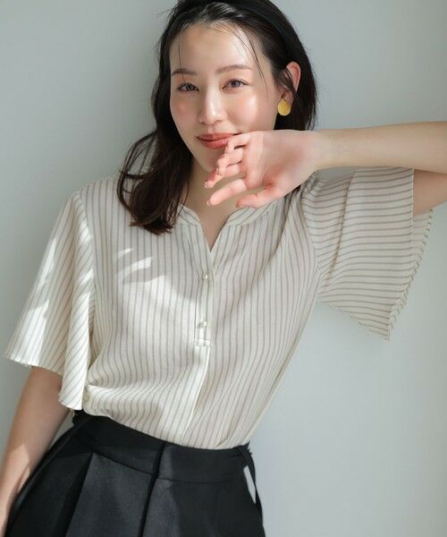 ANY SIS / エニィスィス シャツ・ブラウス | スムージーポリエステル スキッパー ブラウス | 詳細11