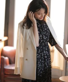 ANY SIS / エニィスィス テーラードジャケット | シアーメッシュ ダブルジャケット