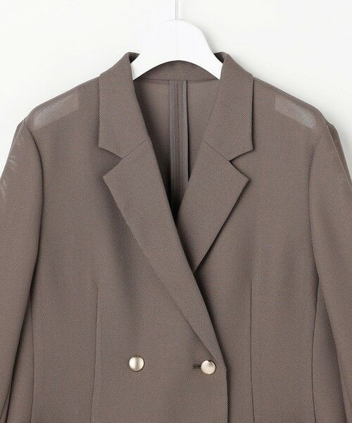 ANY SIS / エニィスィス テーラードジャケット | シアーメッシュ ダブルジャケット | 詳細8