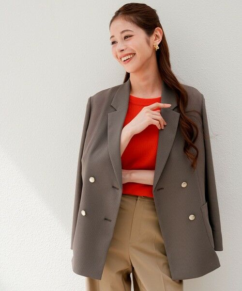 ANY SIS / エニィスィス テーラードジャケット | シアーメッシュ ダブルジャケット | 詳細4