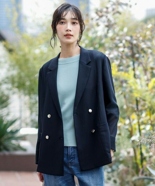 ANY SIS / エニィスィス テーラードジャケット | シアーメッシュ ダブルジャケット | 詳細19