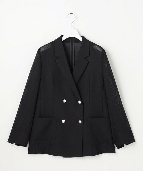 ANY SIS / エニィスィス テーラードジャケット | シアーメッシュ ダブルジャケット | 詳細21
