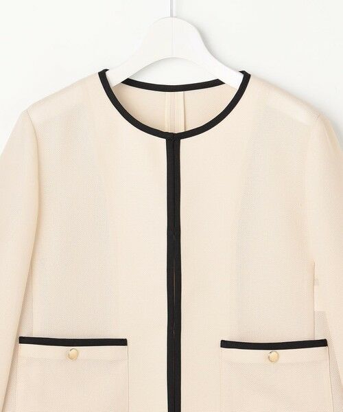 ANY SIS / エニィスィス ノーカラージャケット | シアーメッシュ ノーカラージャケット | 詳細6