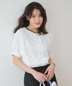 ANY SIS / エニィスィス カットソー | ジョーゼットフロントタック プルオーバー