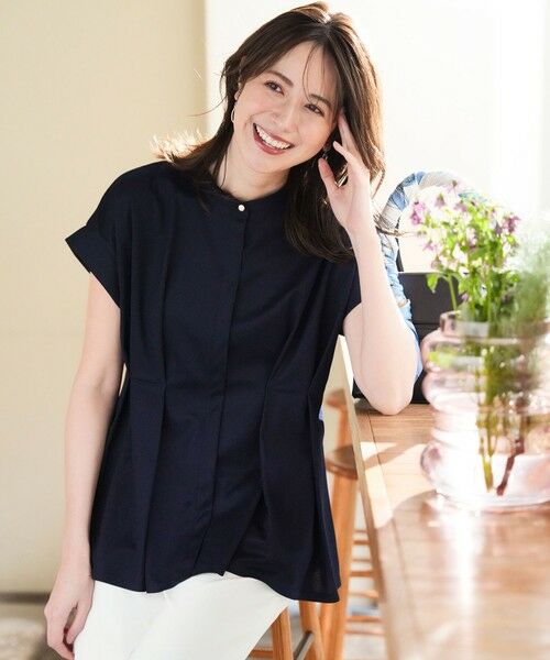 ANY SIS / エニィスィス カットソー | カナパウエストタック プルオーバー（ネイビー）