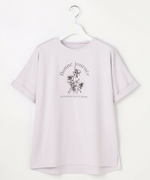 ANY SIS / エニィスィス カットソー | フラワープリント ロゴＴシャツ | 詳細14