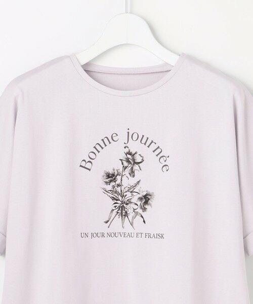 ANY SIS / エニィスィス カットソー | フラワープリント ロゴＴシャツ | 詳細6