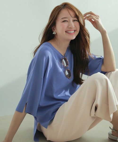 ANY SIS / エニィスィス ニット・セーター | 【アイスタッチ】ボートネックニット プルオーバー | 詳細14